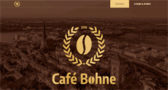 Desktop Screenshot of cafe-bohne.de